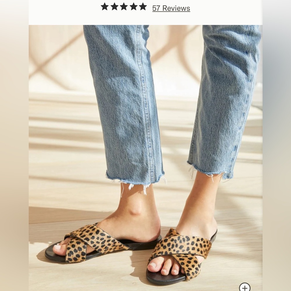 Jenni Kayne Pony Hair Crossover Sandals